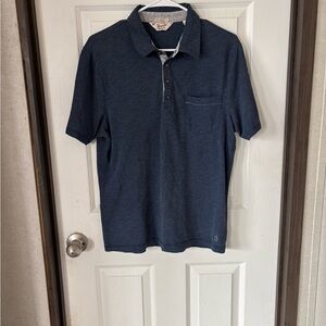 Original Penguin Men's Dark Blue Short-Sleeve Polo